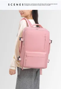 Roze reistas rugzak grote capaciteit minimalisten casual dagrugzak voor reizen vrouwen