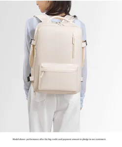 Minimalistische grote reistas rugzak voor dames, lichtgewicht multifunctionele dagelijkse tas.