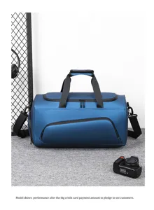 Men dry wet separate gym duffel bag large capacity travel shoulder bag business minimalist
