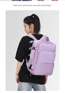 Large capacity casual backpack for men and women, stylish school bag and travel laptop daypack.