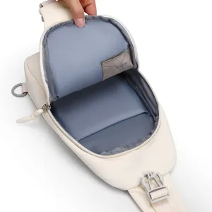 Sac bandoulière décontracté imperméable pour homme et femme avec poche RFID pratique