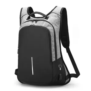 Men Business Anti Theft Backpack Waterproof USB Charging Travel Laptop Backpack Lightweight Casual Daypack School Bag
