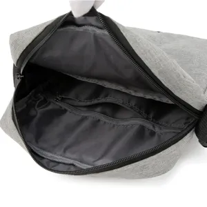 Men's lightweight nylon shoulder crossbody bag, casual travel square bag for men.