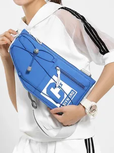Borsa a tracolla sportiva moda borsa da petto casual ciclismo all'aperto leggera unisex