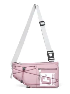 Borsa a tracolla sportiva alla moda borsa da petto casual per attività all'aperto