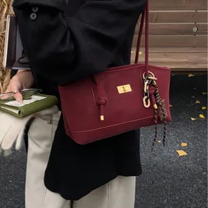 2025 winter fashion commuting shoulder bag large capacity casual niche design women tote bag