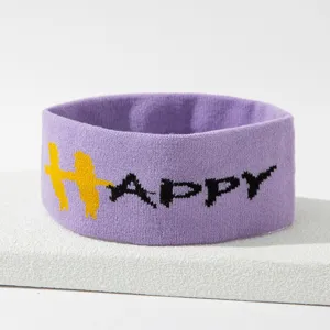 Diadema Deportiva de Punto Elástica Absorbente de Sudor para Yoga Running Fitness Uso Diario Unisex
