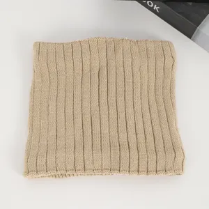 Winter knitted neck warmer, fleece-lined windproof neck gaiter for outdoor cycling and cold weather.
