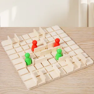 Wooden Logic Thinking Board Game Strategy Maze Desktop Toy Parent Child Interactive Educational Puzzle Game Gift