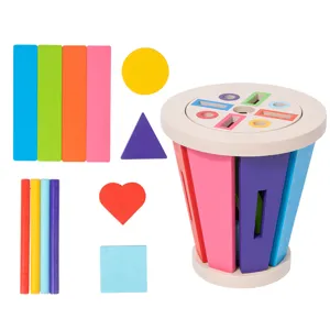 Montessori Wooden Shape Sorter Toy Color Sorting Preschool Educational Kids Toy Set