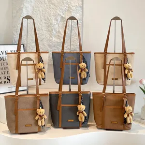 Women's Casual Large Capacity Tote Bag Urban Minimalist Synthetic Leather Shoulder Bag Everyday Commuting Handbag