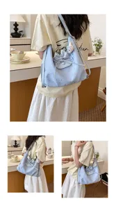 2026 nouveau grand sac cabas imprime etoiles femme decoration noeud sac epaule tendance
