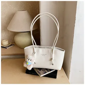 Vintage commuter large capacity underarm shoulder bag women's fashion minimalist tote bag
