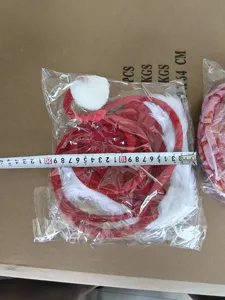 Cappello da Babbo Natale cerchietto in peluche rosso accessorio capelli festa adulti e bambini.