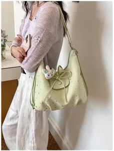 Grand sac cabas imprimé étoiles pour femme avec nœud, sac porté épaule et bandoulière neuf.