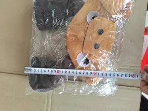 Divertido sombrero de felpa de alce marrón para fiesta de carnaval, tocado de animal de dibujos.