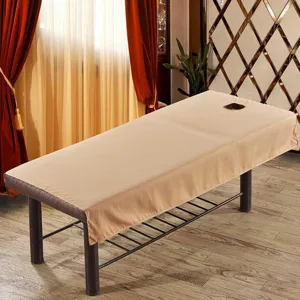 Housse de table de massage imperméable avec trou pour le visage drap de lit de beauté
