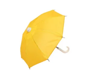 Children mini yellow umbrella toy photography prop kindergarten cute small rain decor
