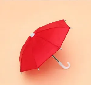 Mini red umbrella toy photography prop cute miniature dollhouse decor small umbrella accessory