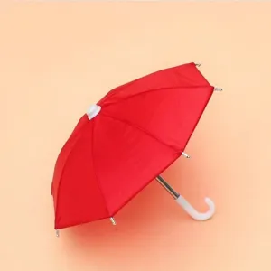 Mini red umbrella toy photography prop cute small doll umbrella decorative accessory item
