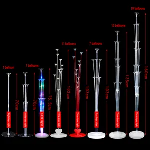 Balloon stand kit clear plastic table column floating holder for party wedding decoration