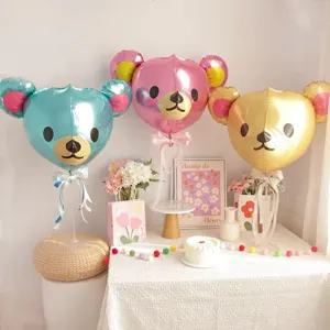 Balloon stand kit with base for desktop table display, perfect for birthday party decor.