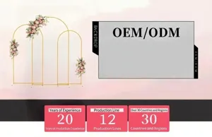Metall Hochzeit Bogen Hintergrund Ständer goldener quadratischer Rahmen für Party