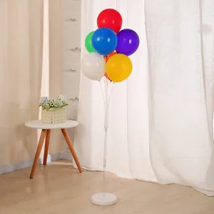 Kit de soporte de columna para globos con base de agua y globos coloridos para fiesta