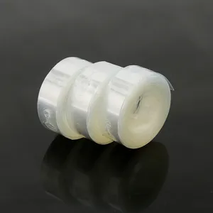 Clear balloon strip tape roll for wedding and birthday party decoration tools detail view.