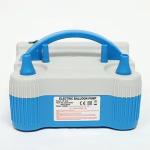 Portable electric balloon inflator pump with dual nozzles, 600W powerful motor for parties.