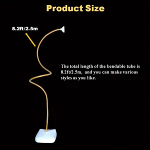 8.2ft Bendable Balloon Arch Kit Flexible Tube Stand for Wedding Birthday Party Decor Detail