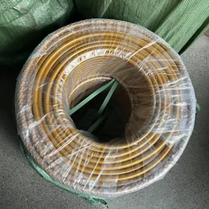 Golden flexible tube kit detail shot for DIY balloon arch backdrop party decoration use.