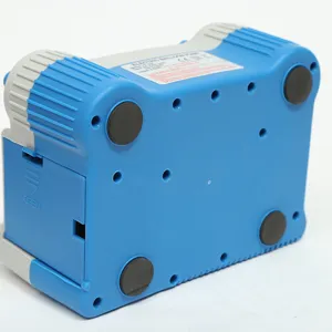 Electric balloon pump detail view showing bottom structure and non-slip rubber feet.