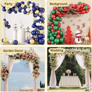 Square metal backdrop stand arch kit for wedding birthday party event photo shoot decor