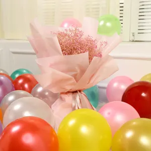 Ballons en latex nacres colores epais pour decoration de fete mariage anniversaire soiree