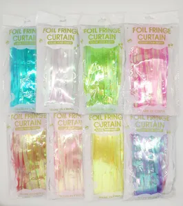 1x2m colorful foil fringe curtain metallic tinsel backdrop for party wedding birthday decor