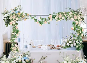 Soporte de arco de mesa ajustable kit de abrazadera de metal para fiesta de boda