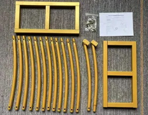 Kit de pièces de rechange pour support de fond d'arche en métal doré fête mariage.