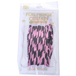 Matte herringbone foil fringe curtain for birthday and wedding party background decoration.