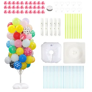 Balloon Tree Display Stand Kit With Base Water Bag Balloon Holders Poles For Birthday Wedding Party Decoration