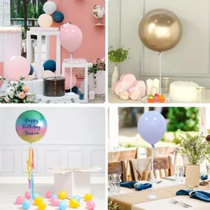 Plastic balloon stand and holder kit for party wedding decoration detail scene display