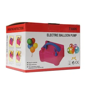 Electric balloon pump 73005 for quick party decoration and balloon inflation with dual modes.