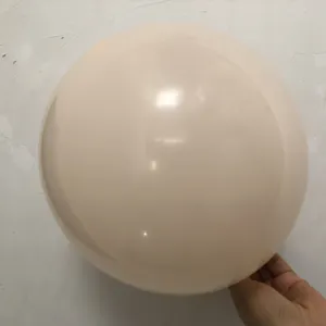 Macro detail of pastel latex balloon, smooth matte finish, perfect party decoration close-up.