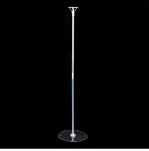 Clear plastic balloon column stand set table floating arch holder party decoration accessory.