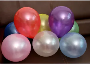Colorful pearl latex balloons for party and wedding decoration, 10 inch round shiny balloons.