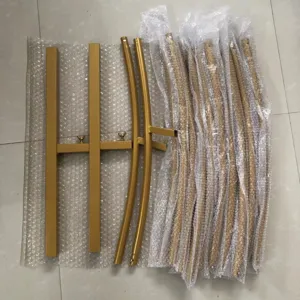 Gold iron round arch balloon stand kit for wedding party and birthday backdrop decoration.