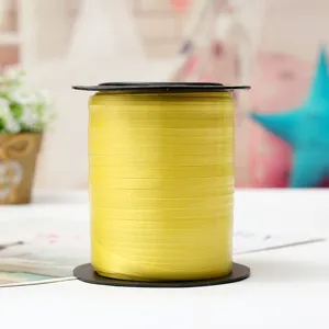 Gele ballon lint rol 250 yards cadeauverpakking touw voor feest bruiloft decoratie