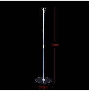 Clear balloon stand column kit for party decoration, wedding, birthday celebration, table decor.