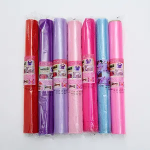 Colorful wedding tulle fabric rolls for party room decoration, floral wrapping and DIY crafts.
