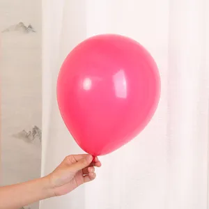 10 inch pink pearlescent latex balloon for wedding party decoration and festival celebration